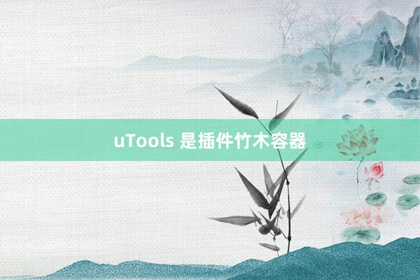 uTools 是插件竹木容器